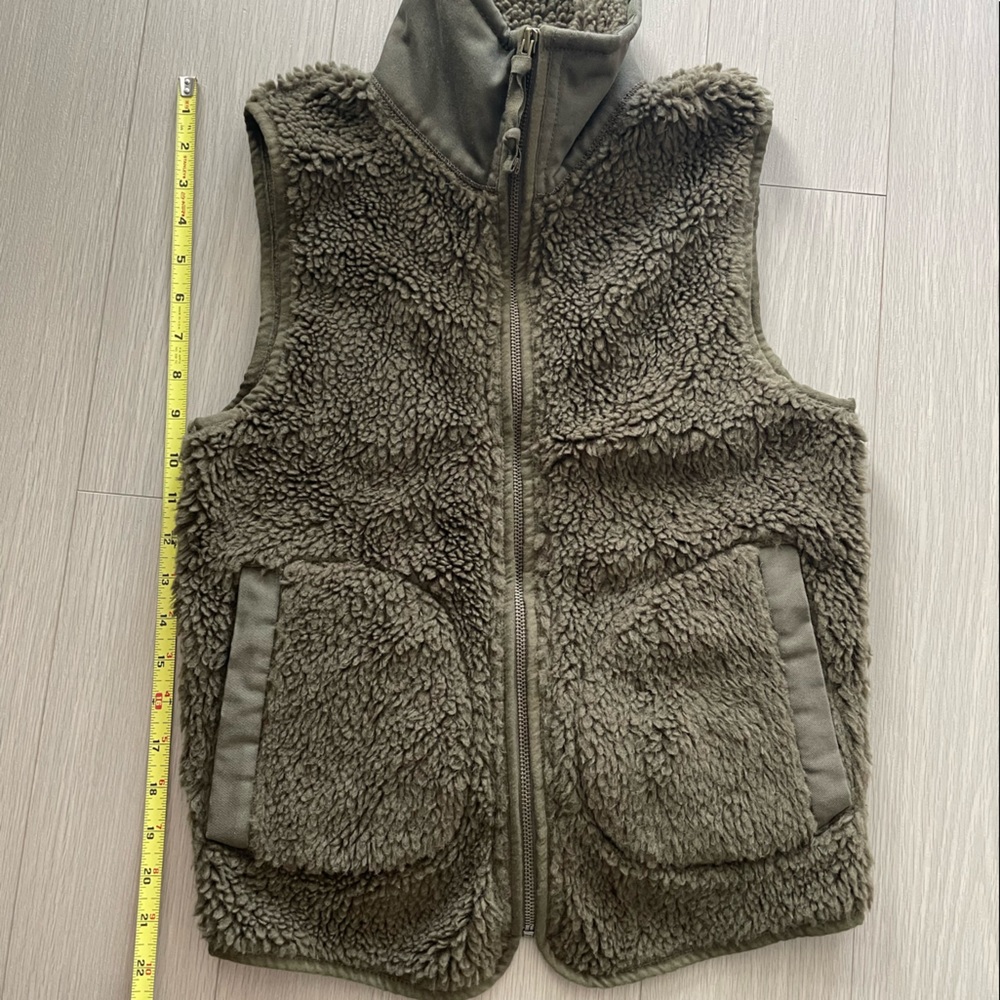 COPY - RRL Ralph Lauren wool sherpa vest.